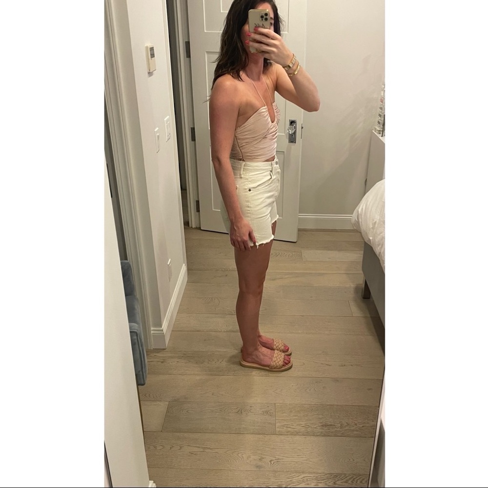 Zara Pink Ruched Crop Top - Picture 7 of 9